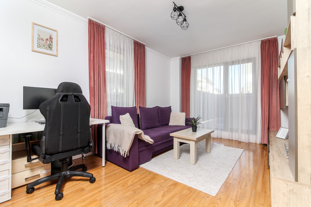 Apartament 2 camere, bloc NOU, mobilat si utilat, CURTE PRIVATA cu  CF!