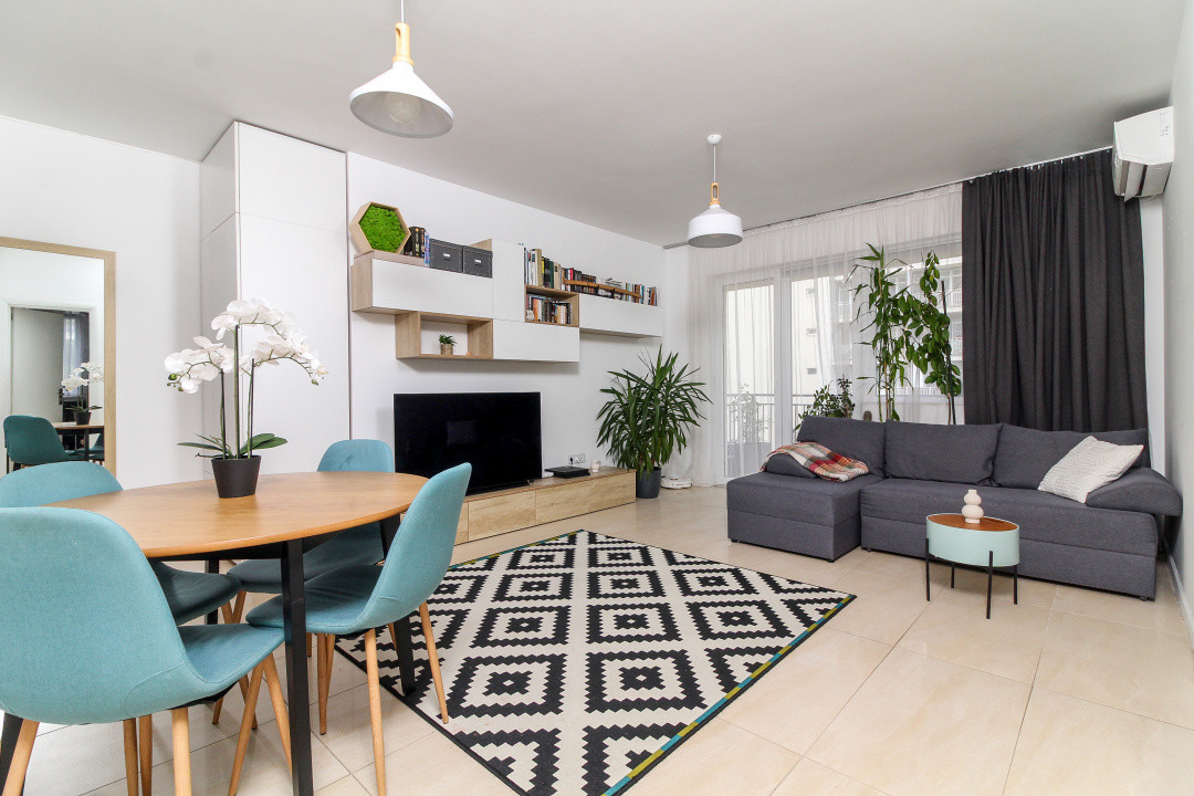 Apartament 2 camere, bloc NOU 2016, etaj 3, mobilat si utilat la cheie