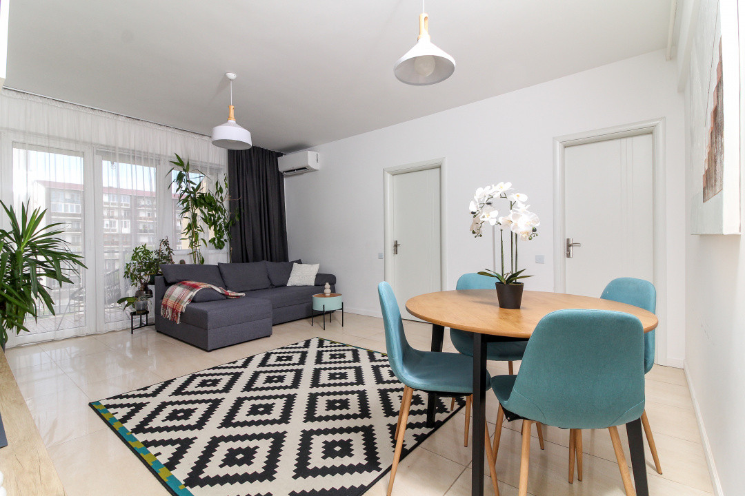 Apartament 2 camere, bloc NOU 2016, etaj 3, mobilat si utilat la cheie