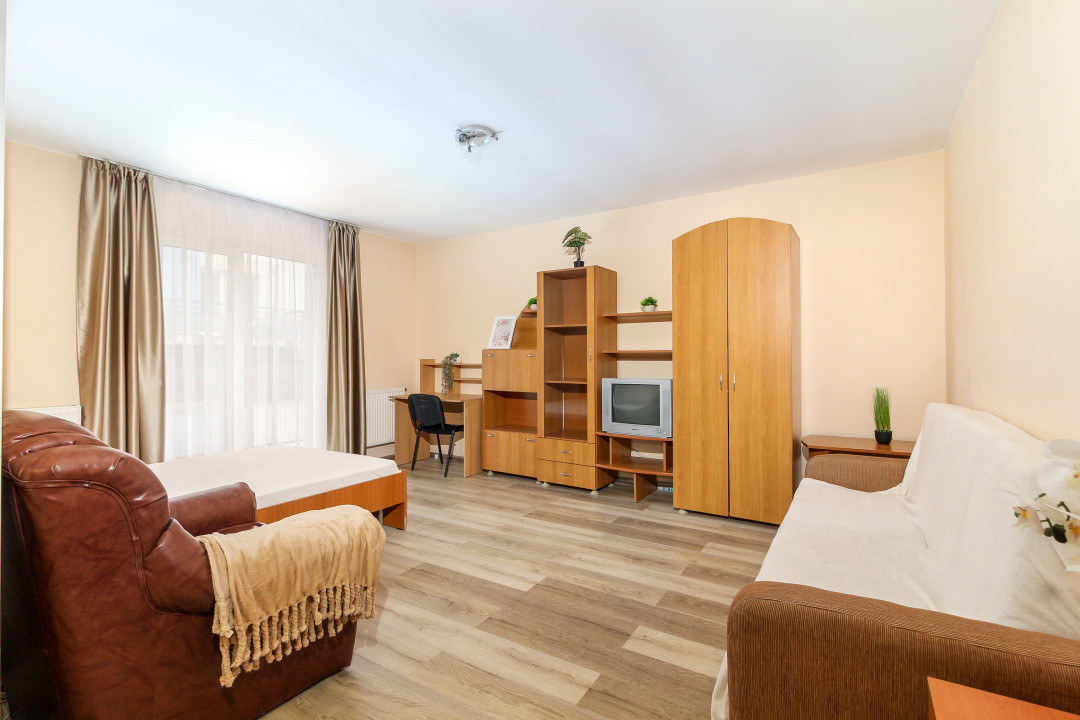 Apartament Zorilor UMF cu o camera, bloc dupa 2000, etaj 2